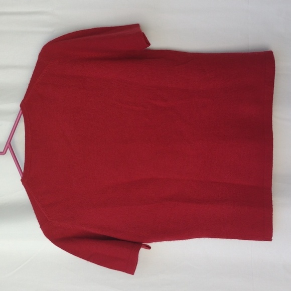 Urban Works Red Cashmere Short Sleeve Sweater S - Picture 2 of 5